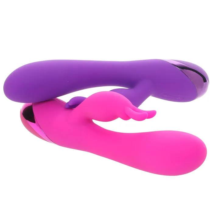 Vibrators Cousins Group BOGO Silicone Rabbit Vibes in Purple Pink
