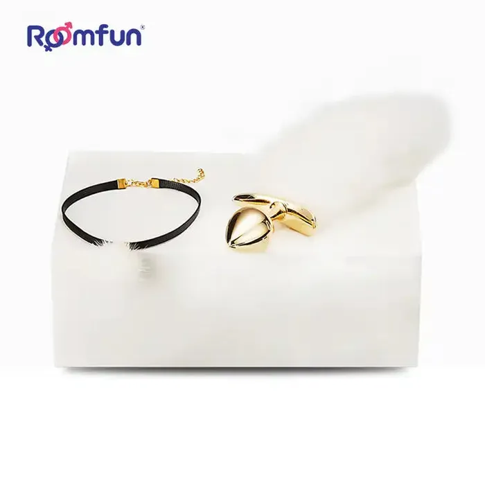Male Sex Toys ROOMFUN RoomfunSM Slave bondage kit cuff eye mask neck collar Mouth ball gag Anal Plug nipple Clamp Dropping wax restraint