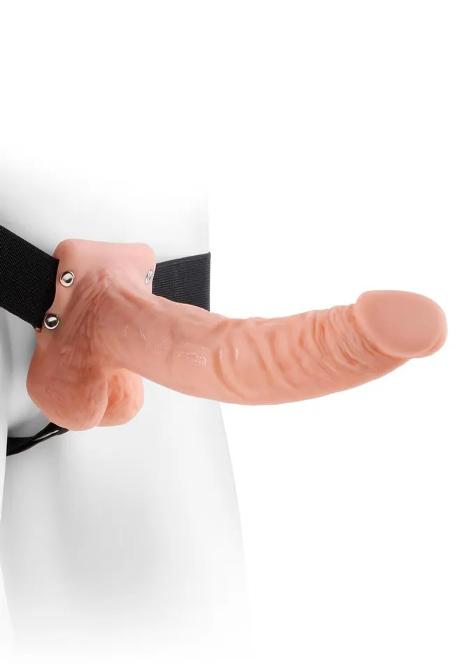 Female Sex Toys Fetish Fantasy Series Hollow StrapOn Dildo with Balls and Stretchy Harness Fetish Fantasy Series