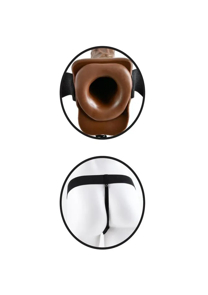 Female Sex Toys Fetish Fantasy Series Hollow StrapOn Dildo with Balls and Stretchy Harness Fetish Fantasy Series