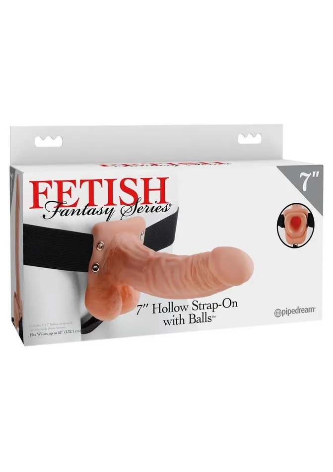 Female Sex Toys Fetish Fantasy Series Hollow StrapOn Dildo with Balls and Stretchy Harness Fetish Fantasy Series