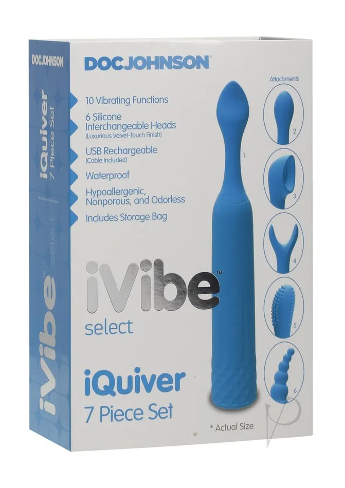 Anal iVibe Ivibe Select Iquiver 7pc Set Periwinkle