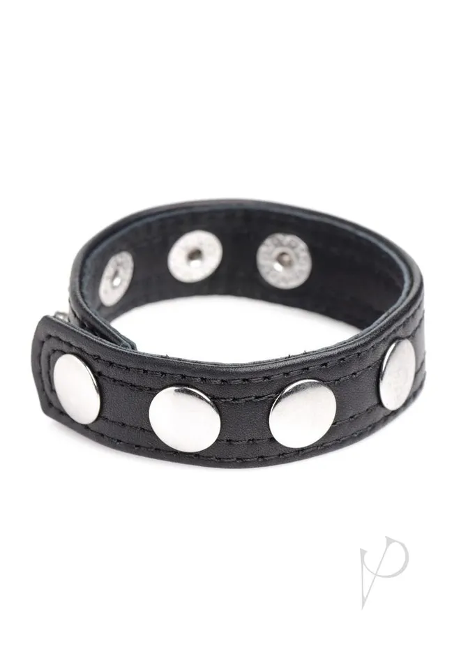 Anal Strict Leather Cg Leather Speed Snap Cockring Black