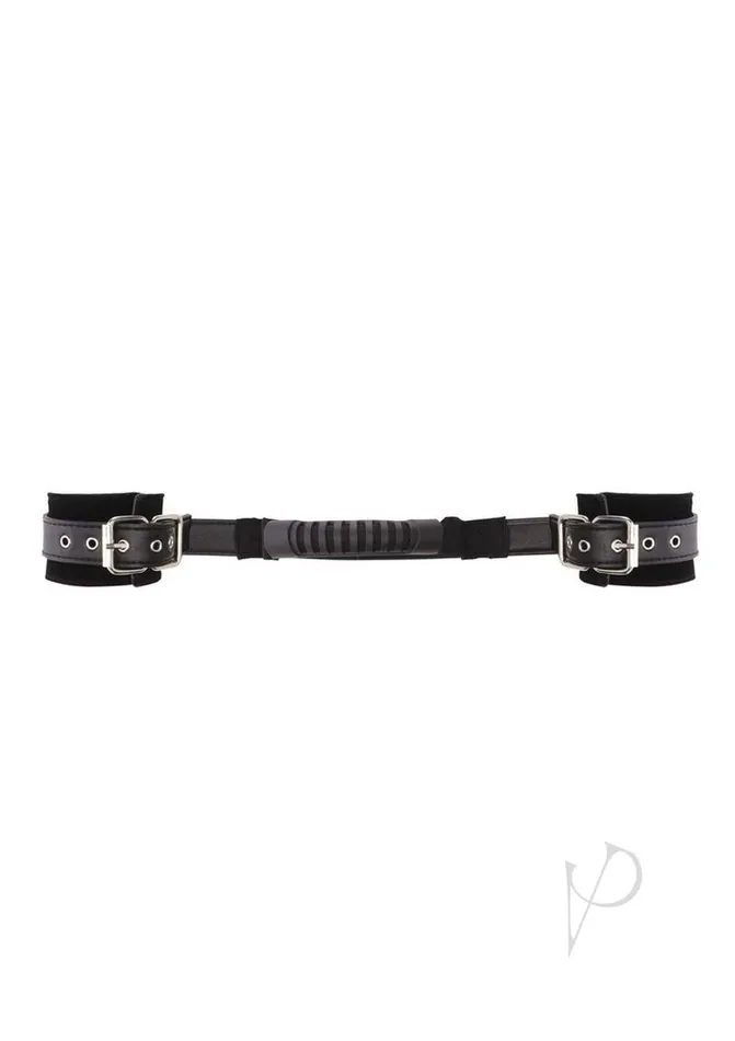 Couples Ouch Ouch Bond Leather Hand Cuff Whandle Blk Couples Ouch Ouch Bond Leather Hand Cuff Whandle Blk