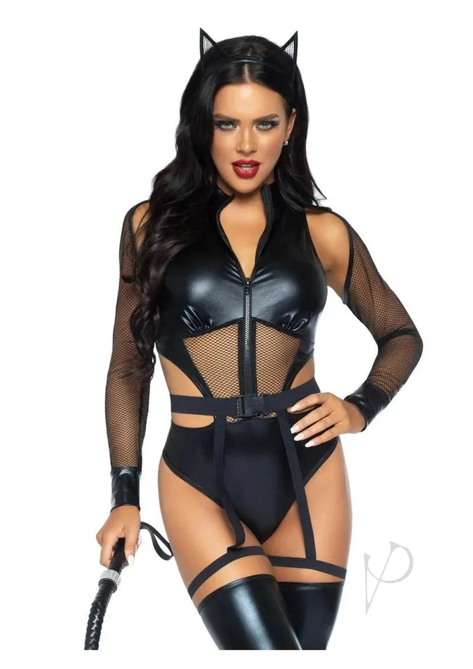 Criminal Kitty 3pc Md Black Leg Avenue Anal