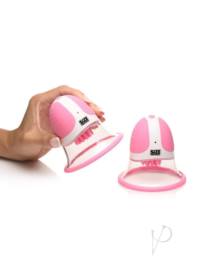 Female Sex Toys Size Matters 10X Rotating Silicone Nipple Suckers with 4 Attachments Size Matters