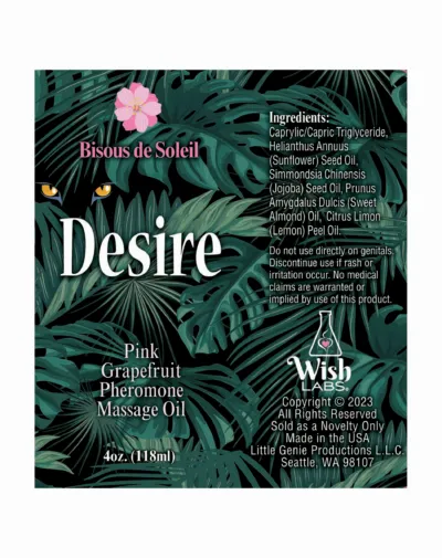 Couples Little Genie Desire Pheromone Massage Oil