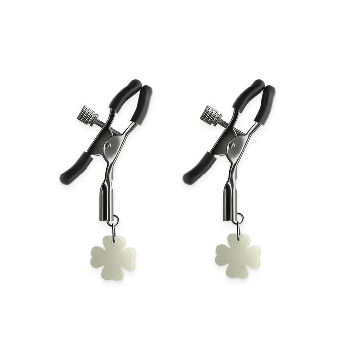 ns novelties Bound Nipple Clamps With Glow In The Dark Shamrock Charms Female Sex Toys ns novelties Bound Nipple Clamps With Glow In The Dark Shamrock Charms Female Sex Toys