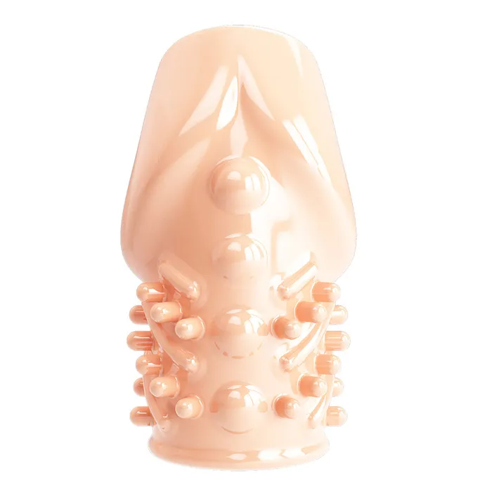 Pretty Love Pretty Love Matias OpenTip Textured Penis Head Sleeve Male Sex Toys