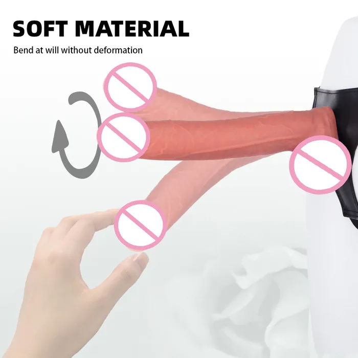 Anal 11 inch Strapless Strap On Dildo Realistic Dildos Vaginal Anal Couple Sex Toys for Women Domlust