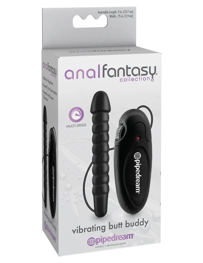 Anal Pipedream Anal Fantasy Collection Vibrating Butt Buddy Black Anal Pipedream Anal Fantasy Collection Vibrating Butt Buddy Black