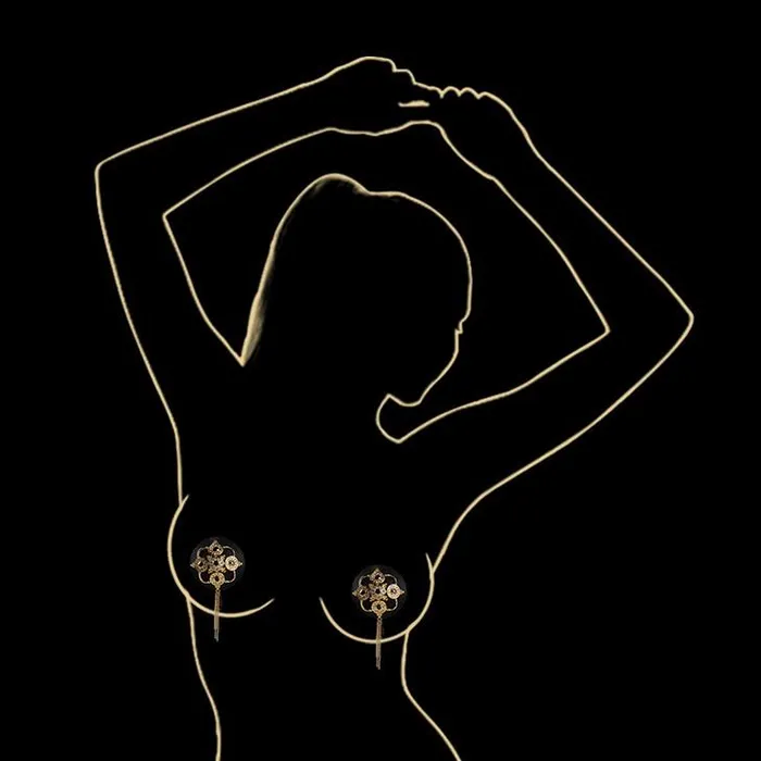 Baroque Leather Nippies by UPKO UPKO Restraints
