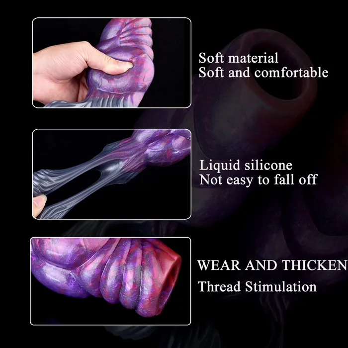 DirtyToyz Male Sex Toys Tyson Silicone Penis Knot Sleeve