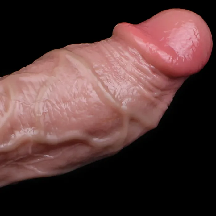 Domlust Male Sex Toys Life Size Cock Sleeve Silicone Extender Realistic Penis Textured Male Sex Toys