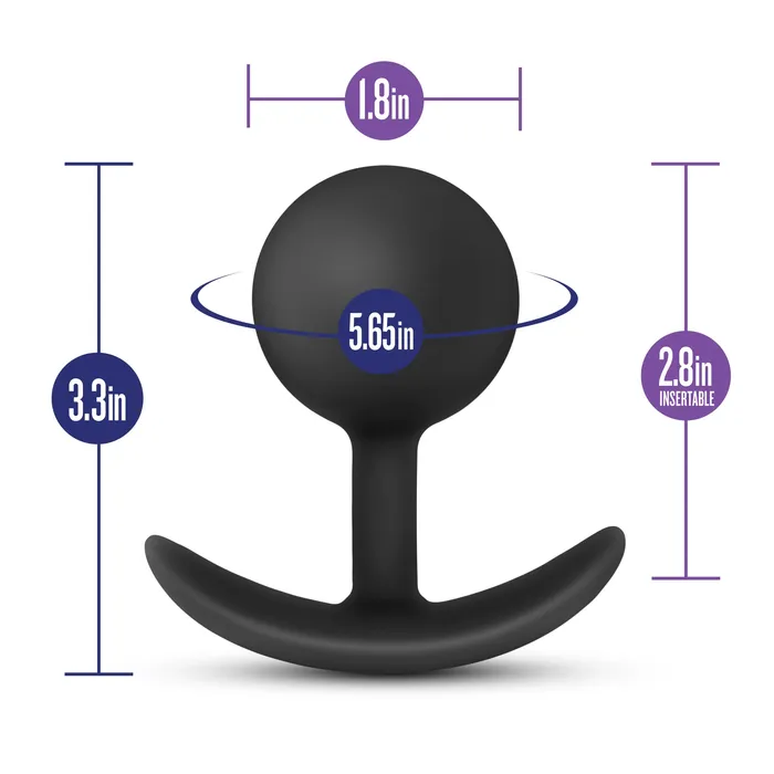 Luxe Wearable Vibra Plug Black Blush Novelties Anal