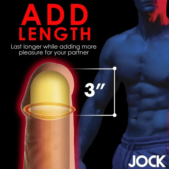 Male Sex Toys Jock Extra Long 3 Inch Penis Extension Medium Cock Sleeve