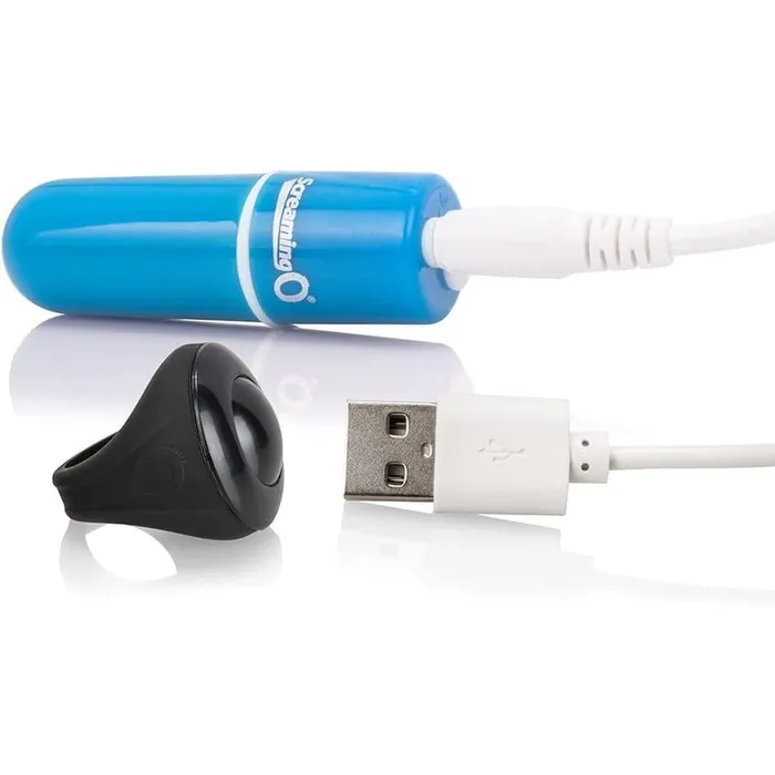 Screaming O Screaming O Charged Vooom Remote Control Bullet Blue Female Sex Toys Screaming O Screaming O Charged Vooom Remote Control Bullet Blue Female Sex Toys