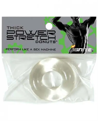 SI Novelties Thick Power Stretch Donuts Clear Anal
