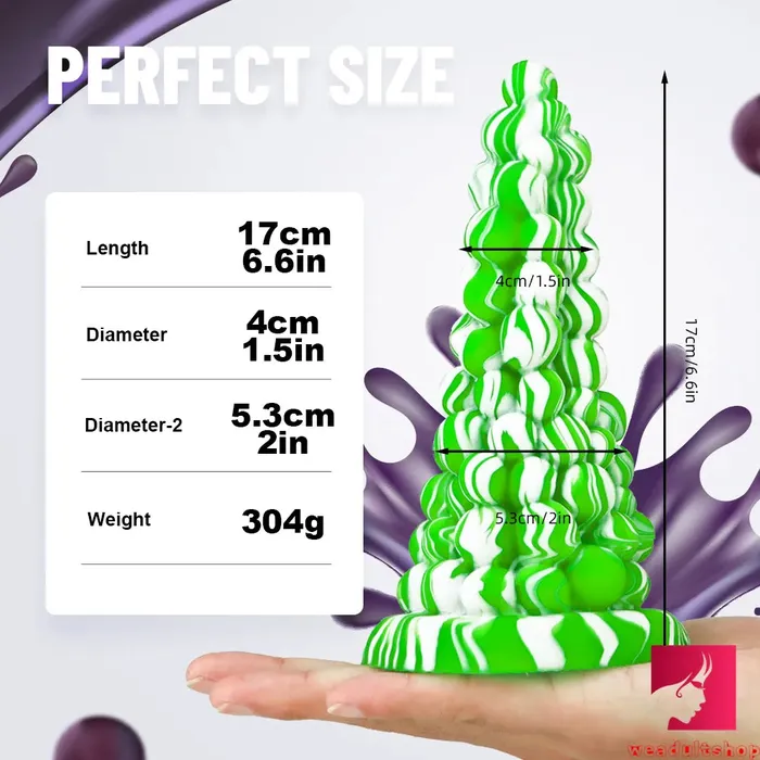 66in Super Thick Fantasy Grape Dildo Butt Plug BDSM Sex Play Weadultshop Anal