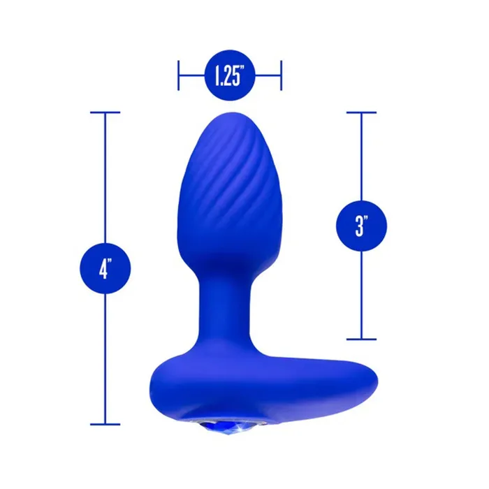 Anal Blush Oh My Gem Mystery Plug Sapphire Blue
