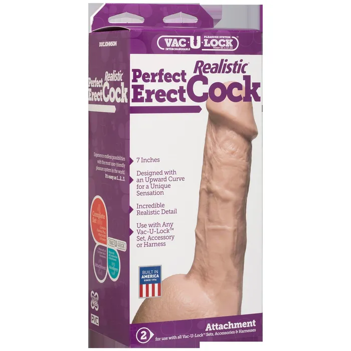 Anal Doc Johnson Realistic 7Inch Lifelike Dong for Fun Adventures