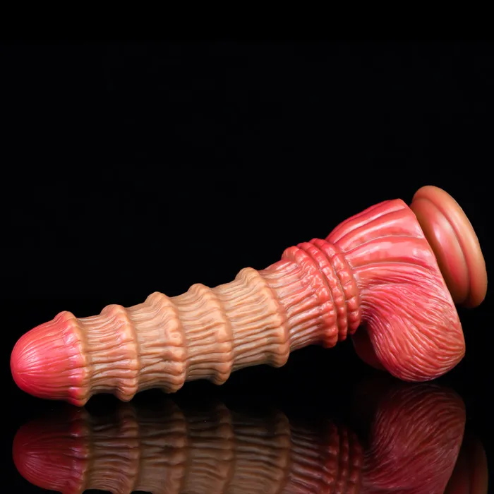  Bamboo Shoot G spot Ribbed Dildo Female Sex Toys