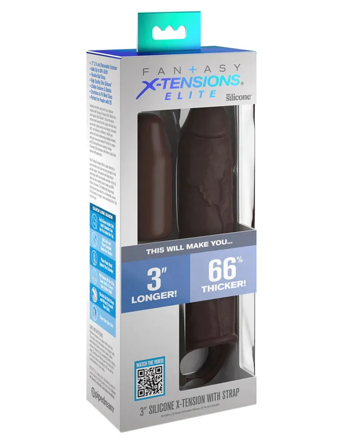 Fantasy XTensions Elite 7 Inch Extension With Strap Brown Pipedream Male Sex Toys Fantasy XTensions Elite 7 Inch Extension With Strap Brown Pipedream Male Sex Toys