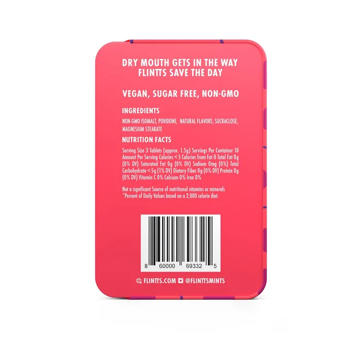 Flintts Mouth Watering Mints Cherry FStrength 150 Flintts Mints Vibrators