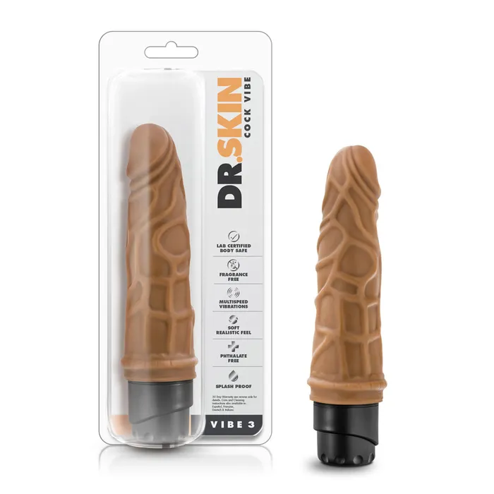 Male Sex Toys Blush Novelties Real Feel Vibrating Cock with MultiSpeed Fun 725 Inch