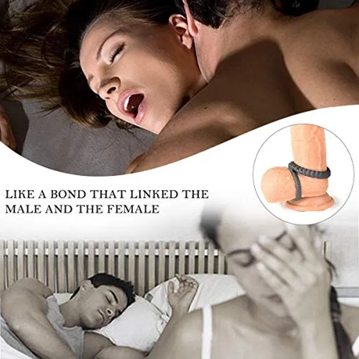 Penis Ring Silicone Dual Mens Sex Toy weadultshop Male Sex Toys