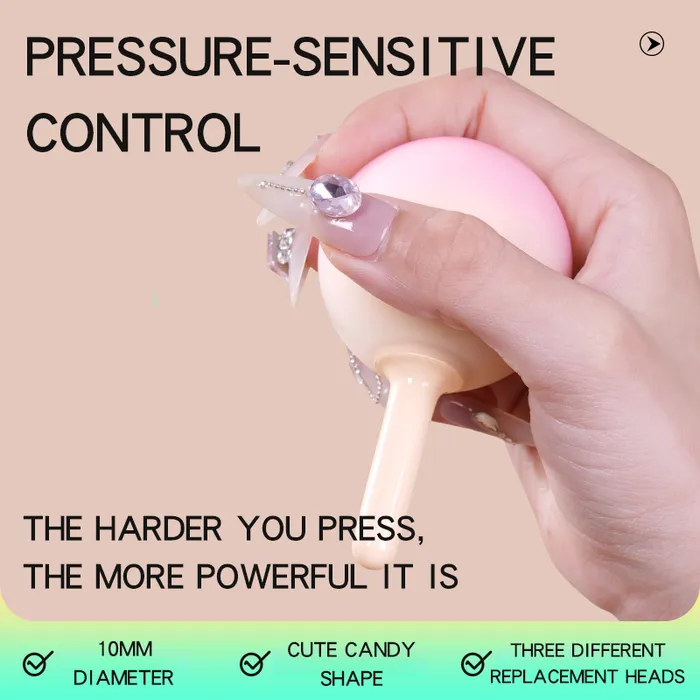 Lurevibe Vibrators Pink Gradient Lollipop Pressuresensitive Control Vibrator