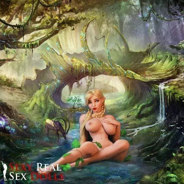 Male Sex Toys 136cm 4ft5 Elfic Fairy Queen with Huge Boobies Eilf SM Dolls