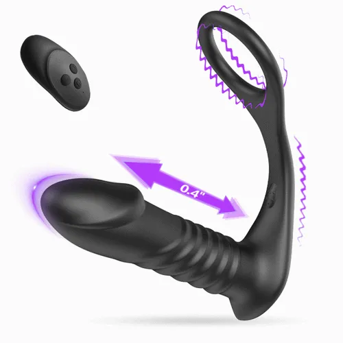 Male Sex Toys Lurevibe 10 Thrilling Vibration 3 Thrusting Silicone Remote Control Cock Ring Anal Vibrator Male Sex Toys Lurevibe 10 Thrilling Vibration 3 Thrusting Silicone Remote Control Cock Ring Anal Vibrator
