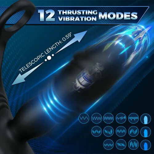 Male Sex Toys Lurevibe Male Prostate Massager and Iron Man Penis Exerciser set
