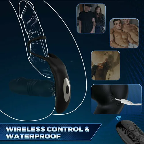 Male Sex Toys Lurevibe Male Prostate Massager and Iron Man Penis Exerciser set